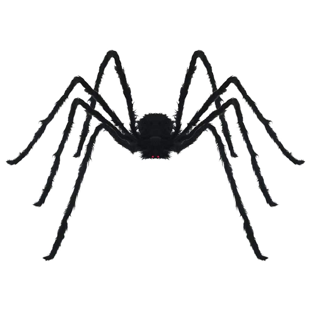 Halloween Spider Decoration with Nets 2 Pcs Black and White