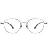 Retro Japanese Titanium Small Frame Myopia Glasses: High-Prescription, Polygonal, Wide Rim for Small Faces