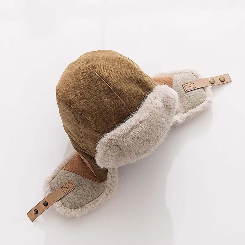 Thick Thermal Warm Earflap Cap Fleece Lined Windproof Winter Hat Winter Trapper Hat  Campers Hikers