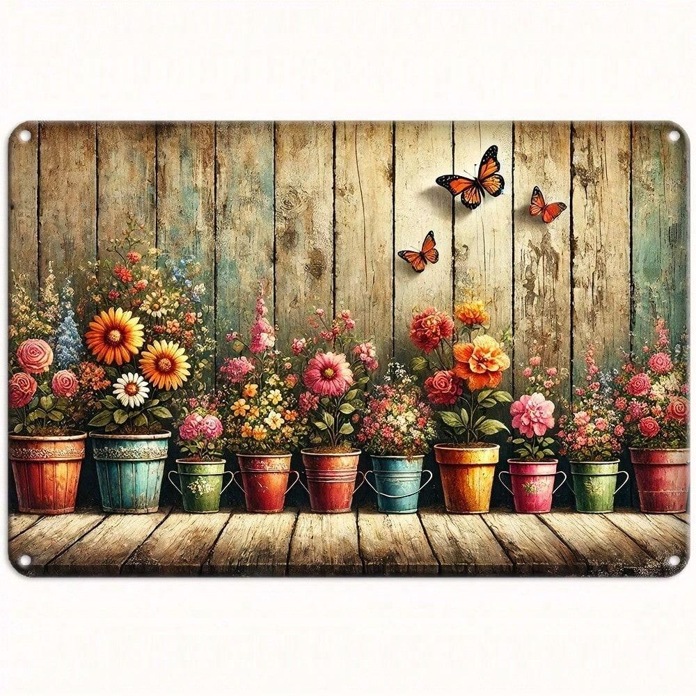

Vintage Metal Tin Sign Retro Wall Decor 20x30cm