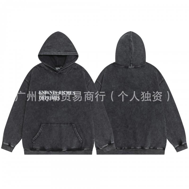 ERD Letter Print Hoodie Teen Boys Loose Fit Casual Sweatshirt Winter