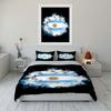 Argentina Football Bedding Set Black Bedding set (1 duvet cover, 2 pillowcases, duvet not included)