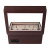 Watch Winder for 4 Automatic Watches 6 Grids Watch Storage Case Quiet Motor