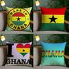 Ghana GHA Flag Pillow Case Pillow Case Plush Fabric Soft Double Sided Print Home Sofa High Quality Cushion