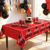 Graduation Party Decoration Set 46 Pieces Includes Banner Balloons Tablecloth Hanging Swirls and Backdrop for Graduation Event
