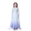 Frozen 2 Autumn Elsa Princess Dress – White Girls' Gown with Coat