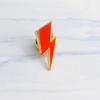 Cartoon Lightning Unique Alloy Brooch Creative Red Lightning Pin Unisex Style For Flair Personal