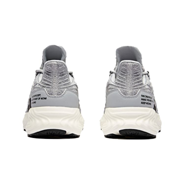 Anta Durable Low-Top Running Shoes Men Sneakers Gray Black 91915531-1