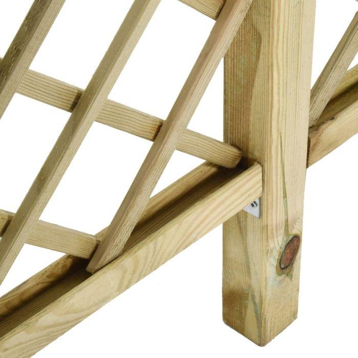 Mesh Fence - vidaXL - 300 X 50 X 200 Cm - Impregnated Pine Wood - Privacy and Security - Elegant Design