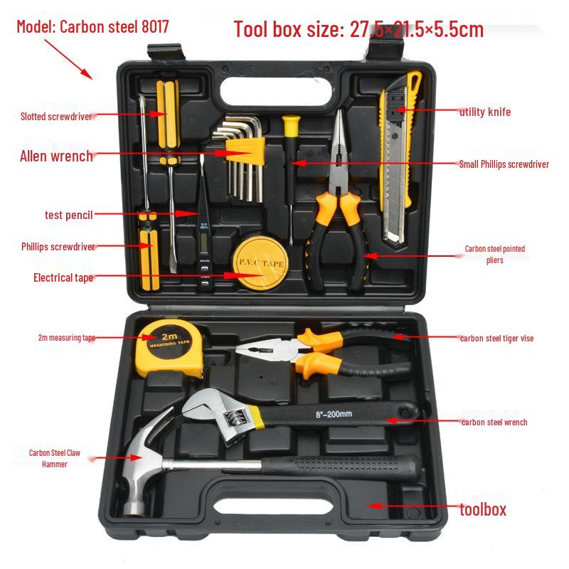 Jing Tong Multifunctional Home Tool Set - Complete Repair Toolbox