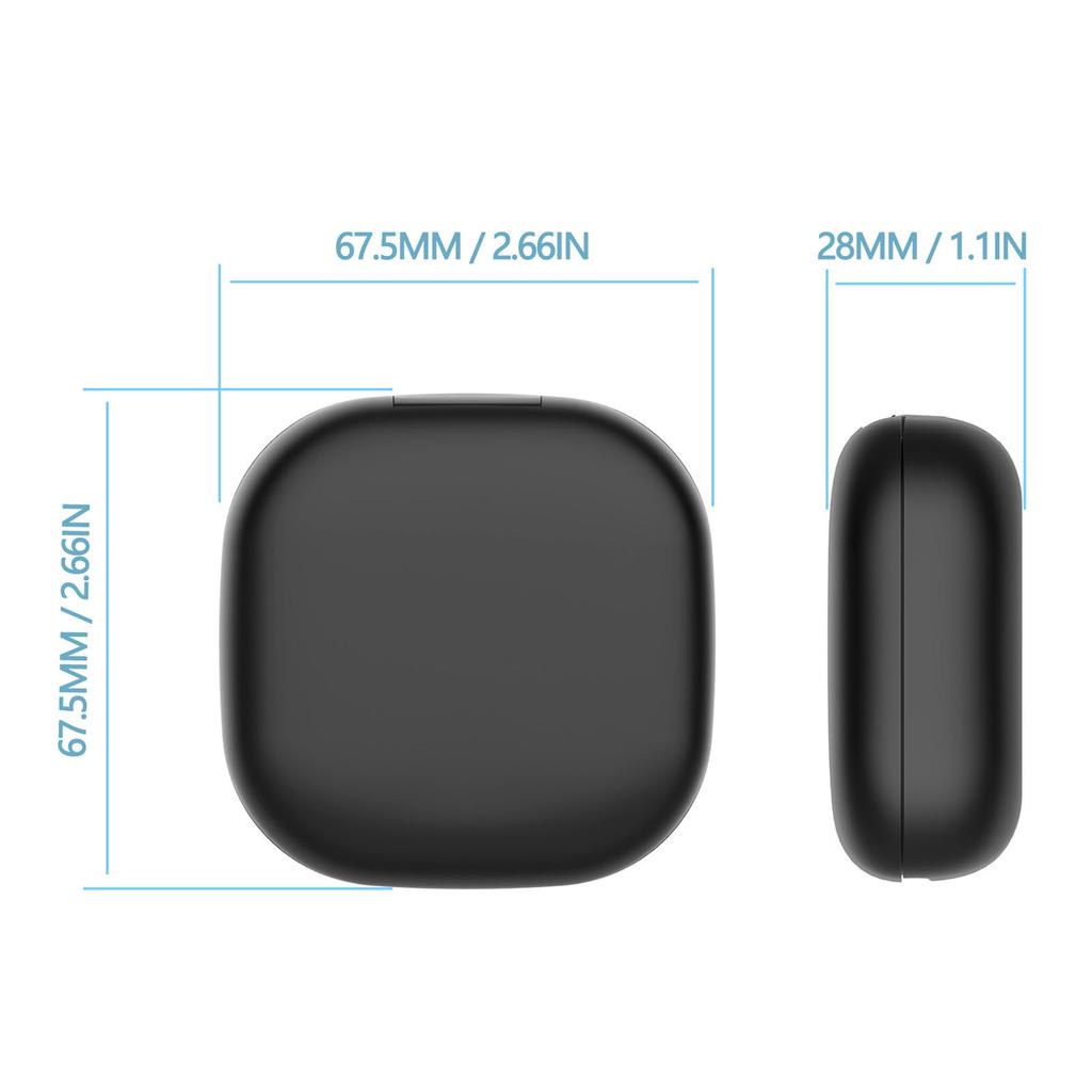 Nabíjecí pouzdro na sluchátka Pasuje na sluchátka Shokz OpenFit 2 2+ T920 T921 Nabíječka sluchátek Náhradní 500mAh Typ C Černá