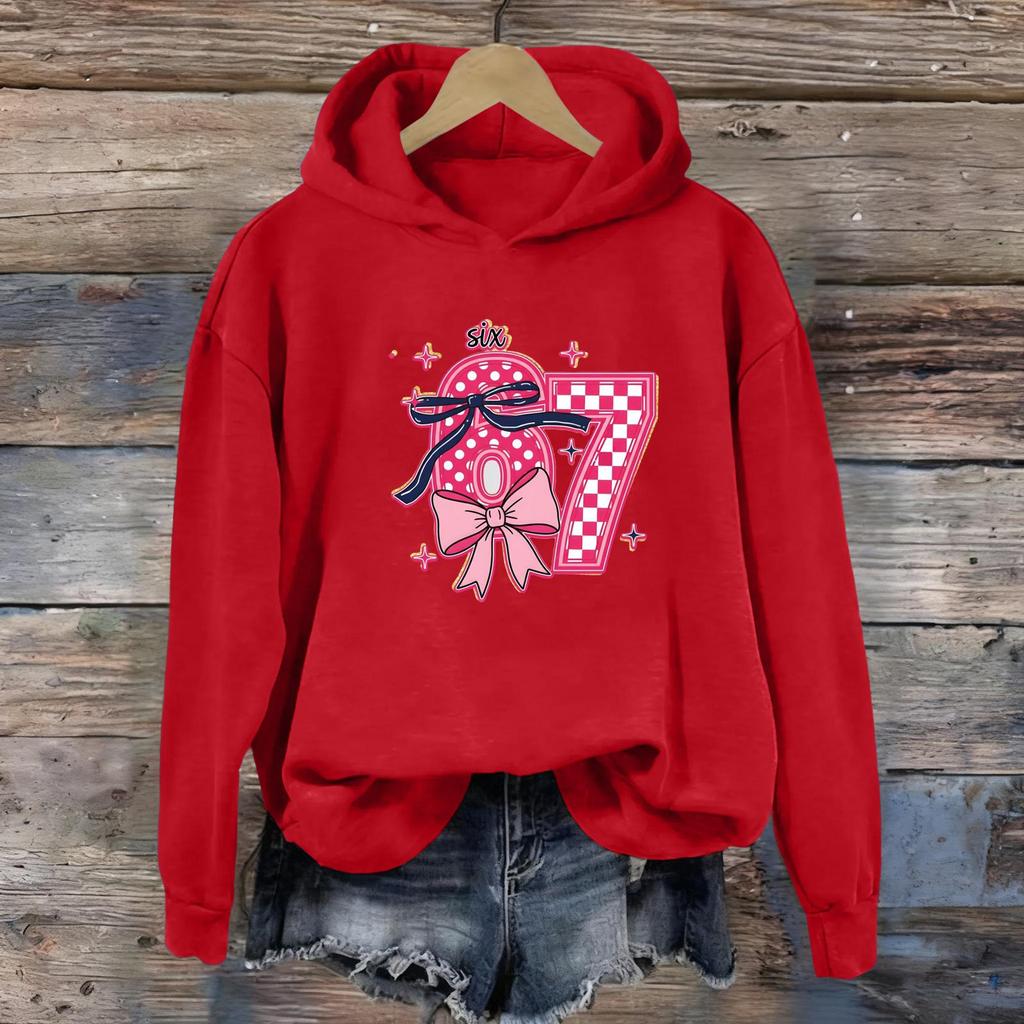 Women's Fashion Daily Versatile Casual Sweatshirts Long Sleeve Hooded Top Sweatshirts