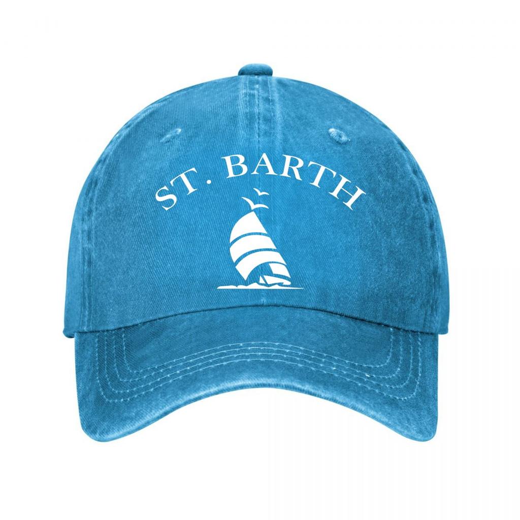 St Barth Segelboot Baseballkappe Gewaschene Baseballkappe