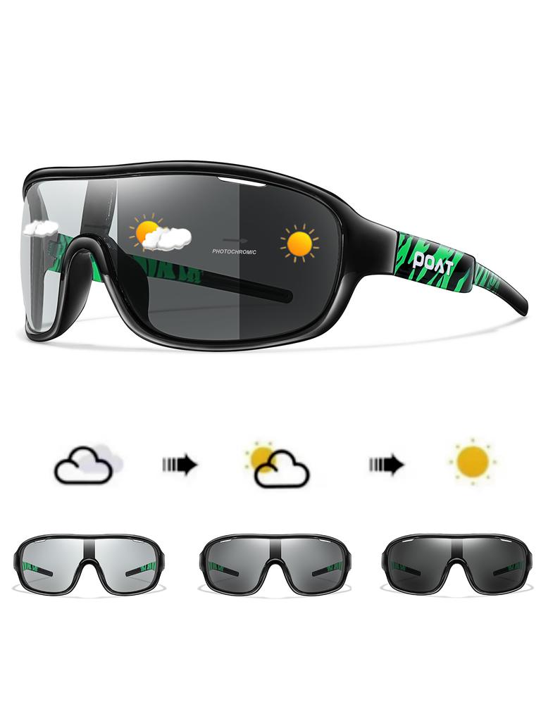 POAT BRAND Men Women Polarized Photochromic Outdoor Road Cycling Eyewear Sports Cycling Fishing Sunglasses Male Bike Glasses