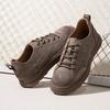 Men's Casual Shoes Spring and Summer New Versatile Fashion Retro Men's Shoes Casual Breathable Leather Shoes Men