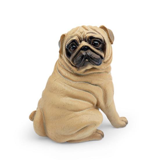 Simulated Dog Model PVC Pug Schnauzer Poodle Labrador Cocker Spaniel Figurine Statue Sculpture Decoration Ornament Educational Animal Toy