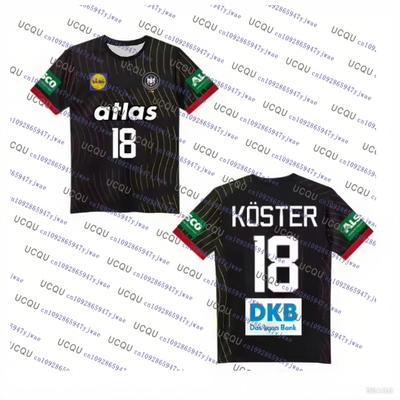 Handballtrikot 2025-26 Auswärtstrikot Unisex Lässiges T-Shirt Modisch Schnelltrocknend Streetwear Unisex Sportbekleidung Handballtrikot Strand-T-Shirts