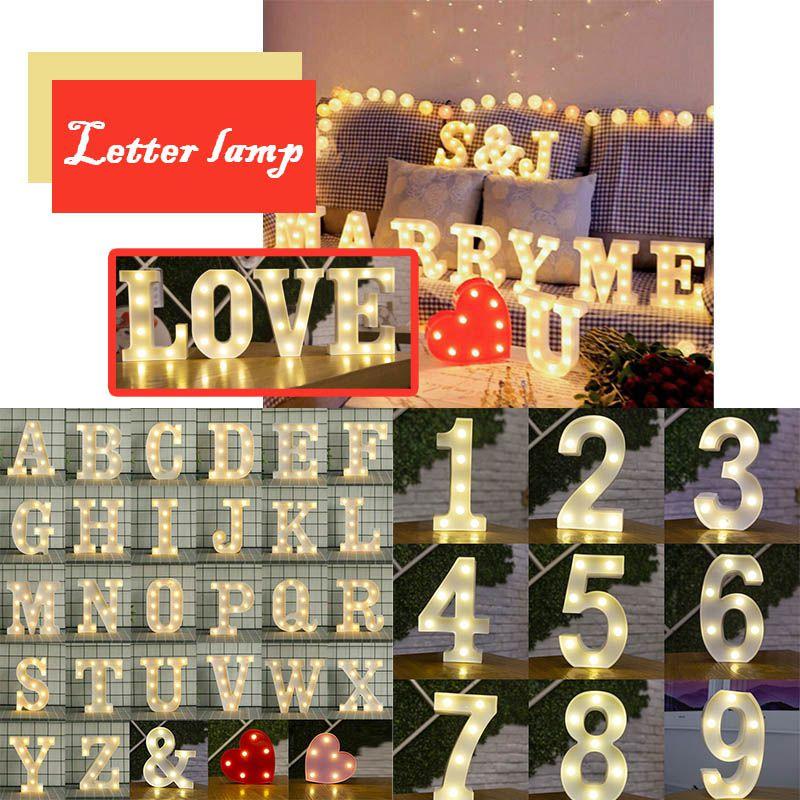 Elegante Segno Alfanumerico LED Grande 'Love' da Appoggio Perfetto per Feste e Decorazione della Stanza