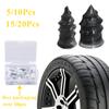 10/20Pcs Vacuum Tyre Repair Nail Tire Puncture Screws Motorcycle Fitting Set Tubeless Wheel Repairs Puncture Kit Patches for Car
