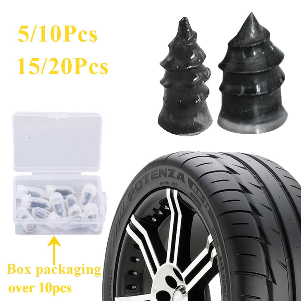 10/20Pcs Vacuum Tyre Repair Nail Tire Puncture Screws Motorcycle Fitting Set Tubeless Wheel Repairs Puncture Kit Patches for Car