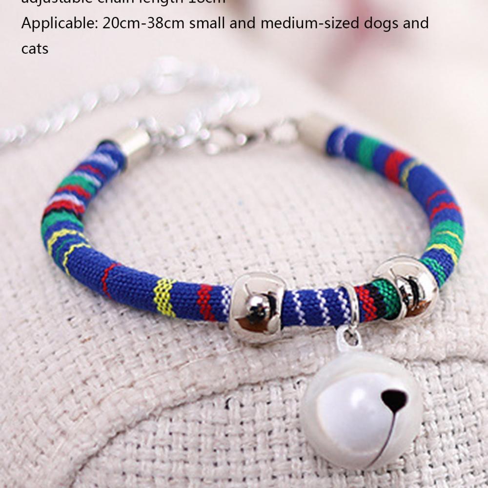 1 adet Ayarlanabilir Evcil Hayvan Tasması Çanlı Sevimli Tasmalar Küçük Köpekler ve Kediler Yavru Kedi Kolye Evcil Hayvan Aksesuarları Evcil Hayvan Malzemeleri Şık