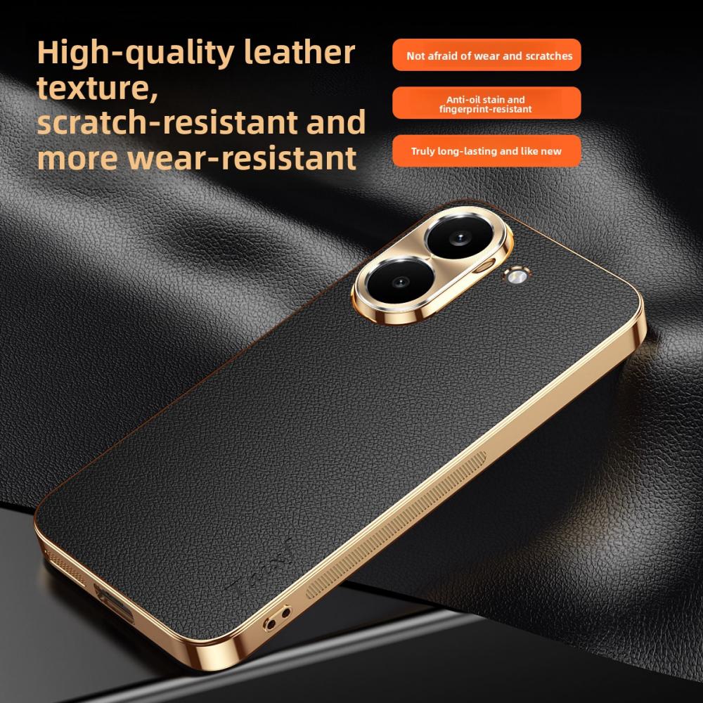 For Xiaomi POCO X8 Pro Max Case Luxury PU Leather Skin Plating Lens Protective Back Cover Case For POCO X8Pro Max Phone Shell