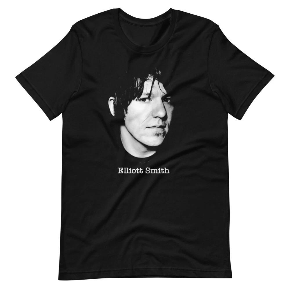 ELLIOTT SMITH Portrait Fan Art Original Graphic Tee Short-Sleeve Unisex T-Shirt S разноцветный