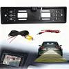 4/8/12LED European License Plate Rearview Camera Frame Reverse Backup Camera Night Vision for Truck Car SUV, Camper Pickup