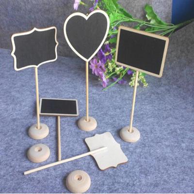 Mini Blackboard Chalkboard Buffets Message Table Lovely Wooden Price Tag Household Ornament
