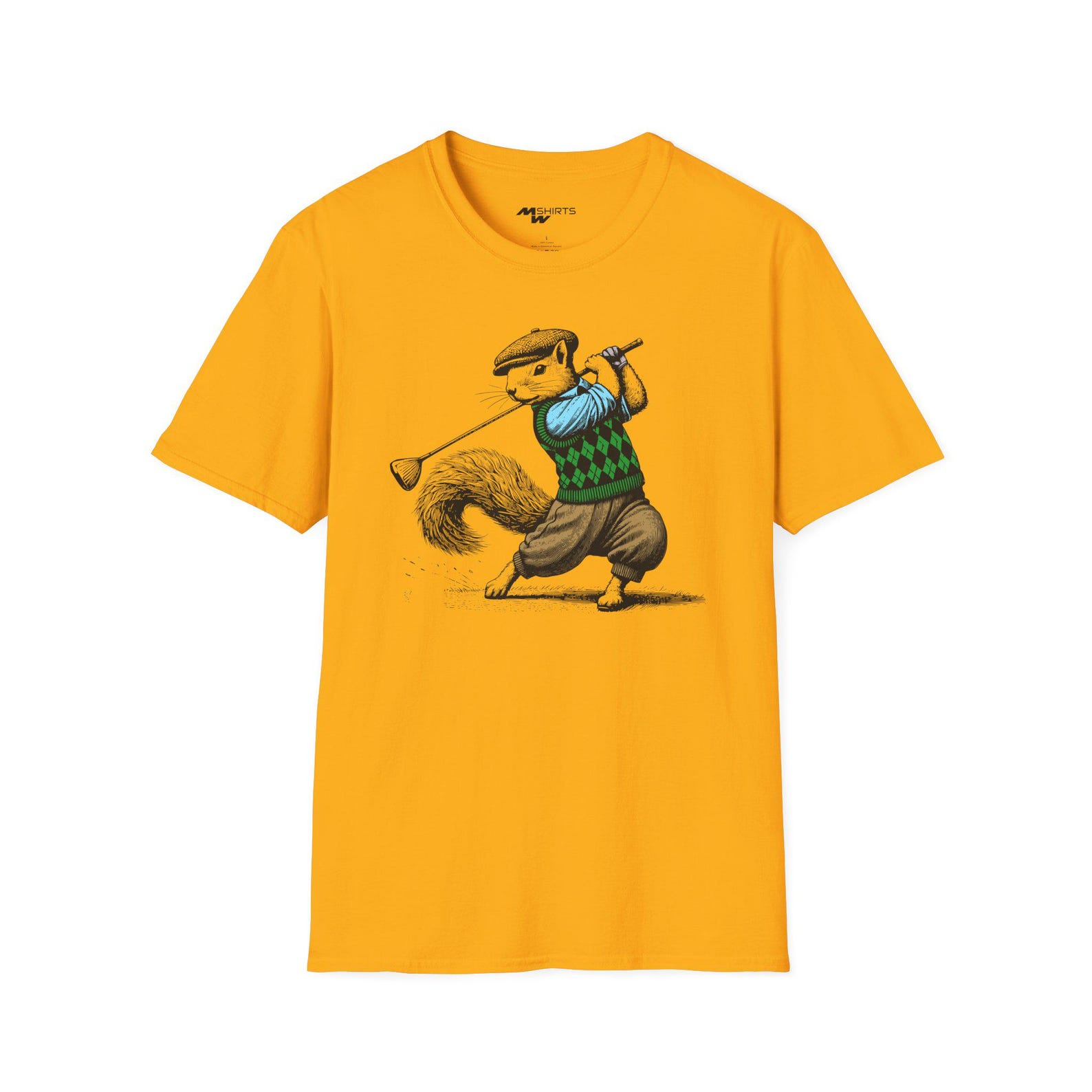 Golf is strong in my Family, Golf playing Squirrel Tee 4XL
