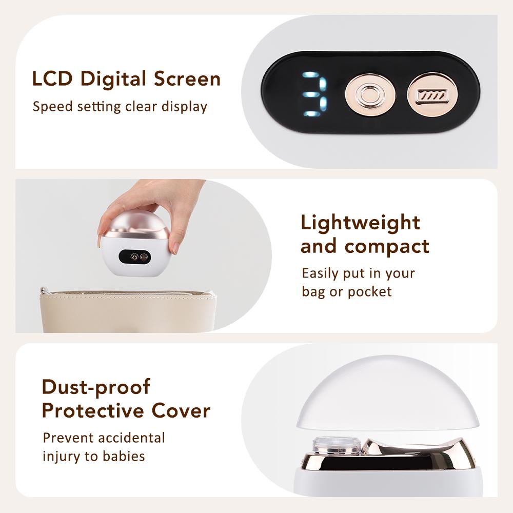 Automatic Electric Nail Clipper, 2 in 1 Auto Fingernail Cutter & Polishing Grinder for Baby Senior Adults, 3-Speed Nail Trimmer