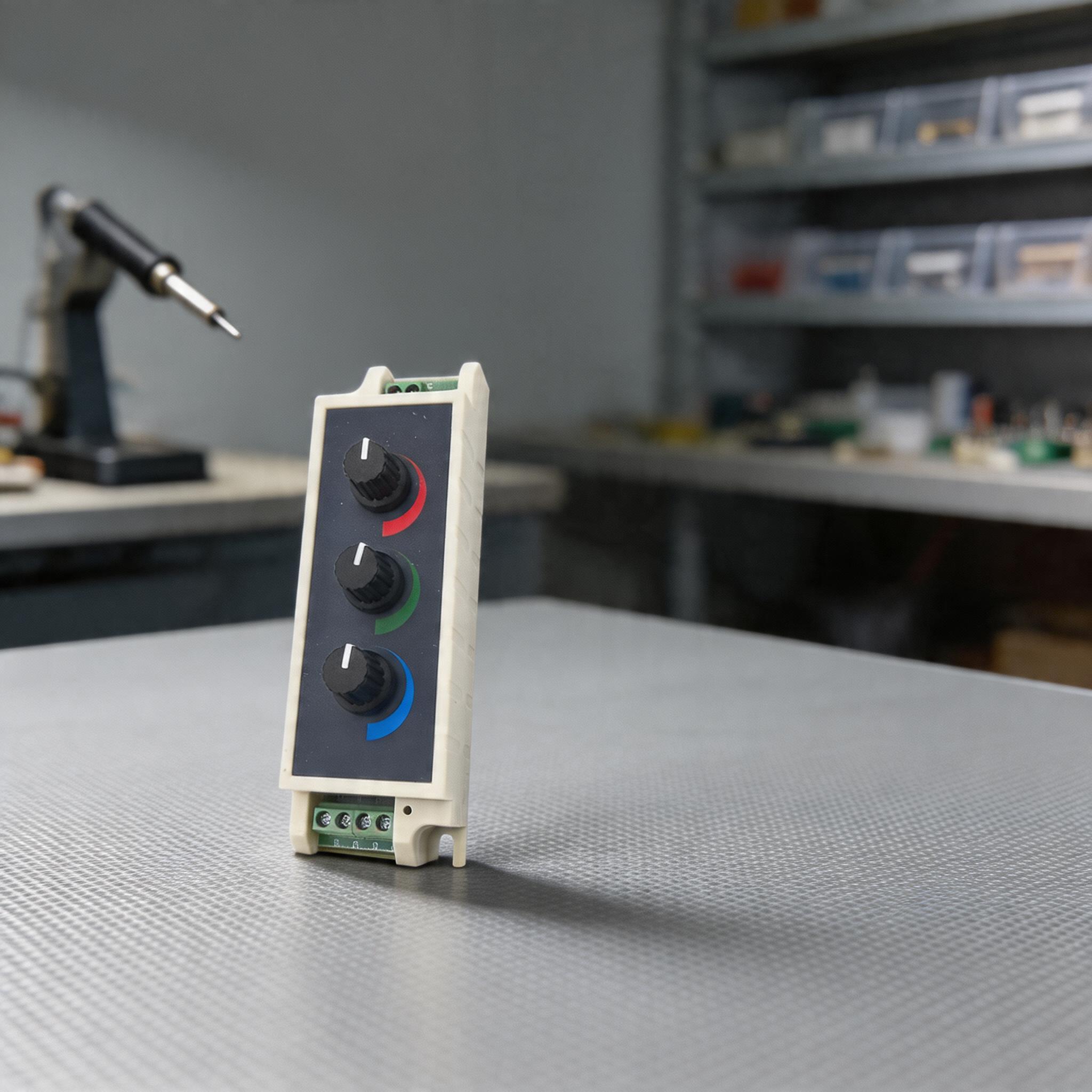 

RGB LED Dimmer With Knob Control Switches Adjustable Brightness For 12-24V Strip Lights Dimmer Knob Controller Switch China Mainland