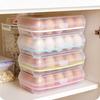 Refrigerator 15 Eggs Storage Box Holder Food Airtight Durable Container Case