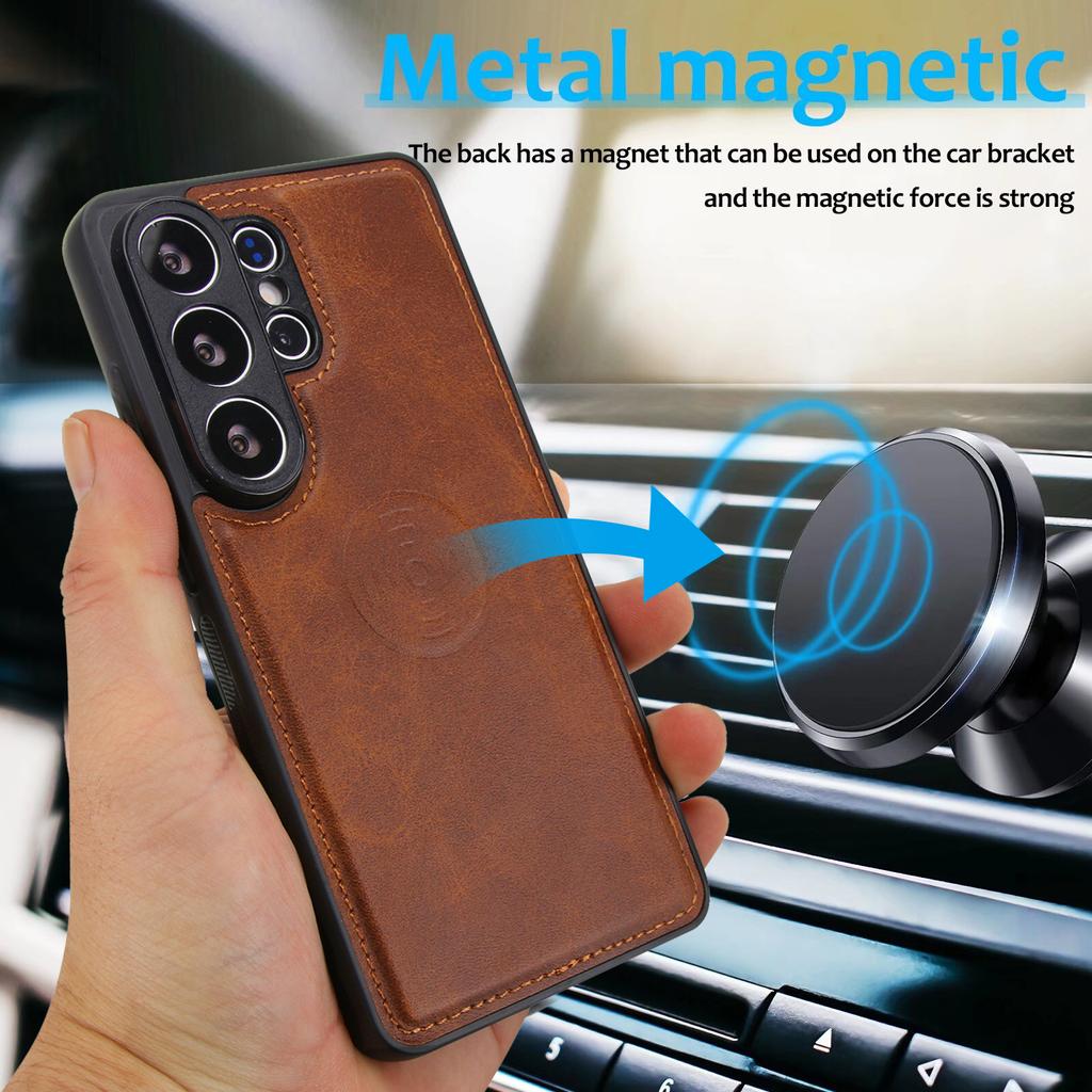 2 in1 Detachable Cards Solt Wallet Leather Flip Case For Samsung S26 Ultra S25 Plus S24 S23 A55 A15 A16 kickstand Magnetic Cover