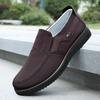Men's Cloth Shoes Spring and Autumn Thick-soled Soft-soled Medium-sized Elderly Father Shoes Non-slip Large Size 6 Casual Men's Shoes