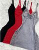 Cross-Border Sexy Lace Bow Slip Dress: European & American Style Pajamas