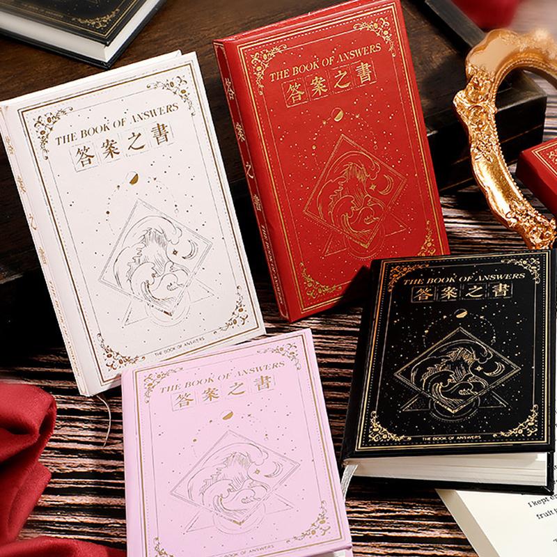 Kreatives Lustiges Mini Das Buch der Antworten Notizbuch Tragbares Taschenbuch Studentennotizbuch Bürobedarf Studentenbriefpapier Geschenke