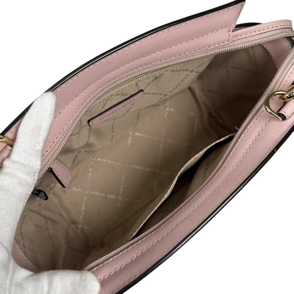Michael Kors Selma Medium Messenger 35H8GLMM6L Shoulder Bag Light Pink Women Used