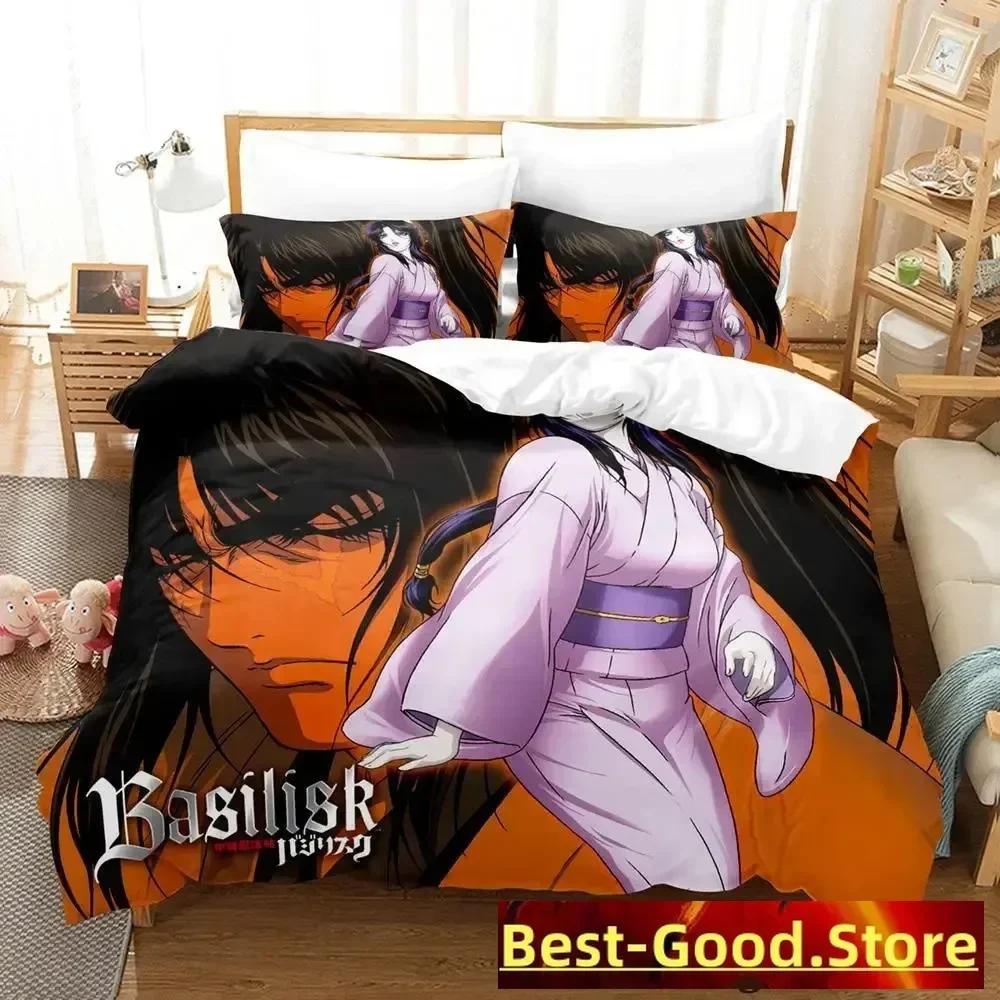 Basilisk Bedding Set Single Twin Full Queen King Size Bed Set Adult Kid Bedroom Duvetcover Sets Anime Parure De Lit Bed
