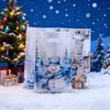 Christmas Print Gift Bags Pearlescent Candy Packaging Bags Holiday Party Favors Tote Bags for Christmas Gifts and Decorations