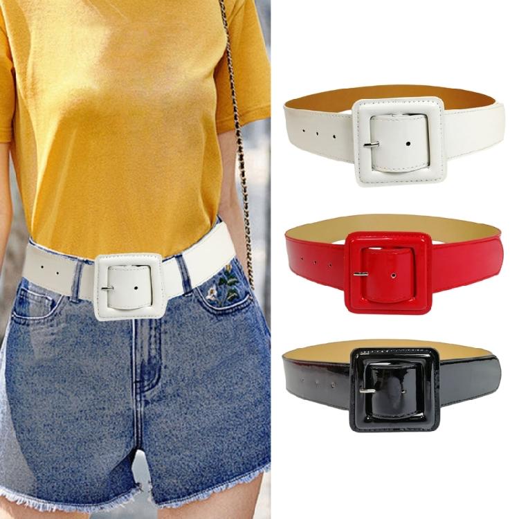 Ceinture large tendance pour femme Ceinture réglable pour robes Pantalons Ceinture de taille Écharpe décorative Couleur unie pour dame Filles