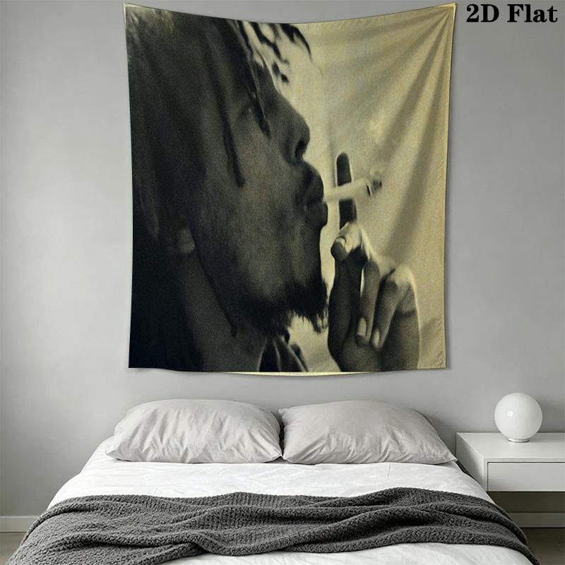 Smoker Dark Tapestry Wallmounted Background Cloth Home Decor Homestay Soft Decoration Tapestry Wall Decoration