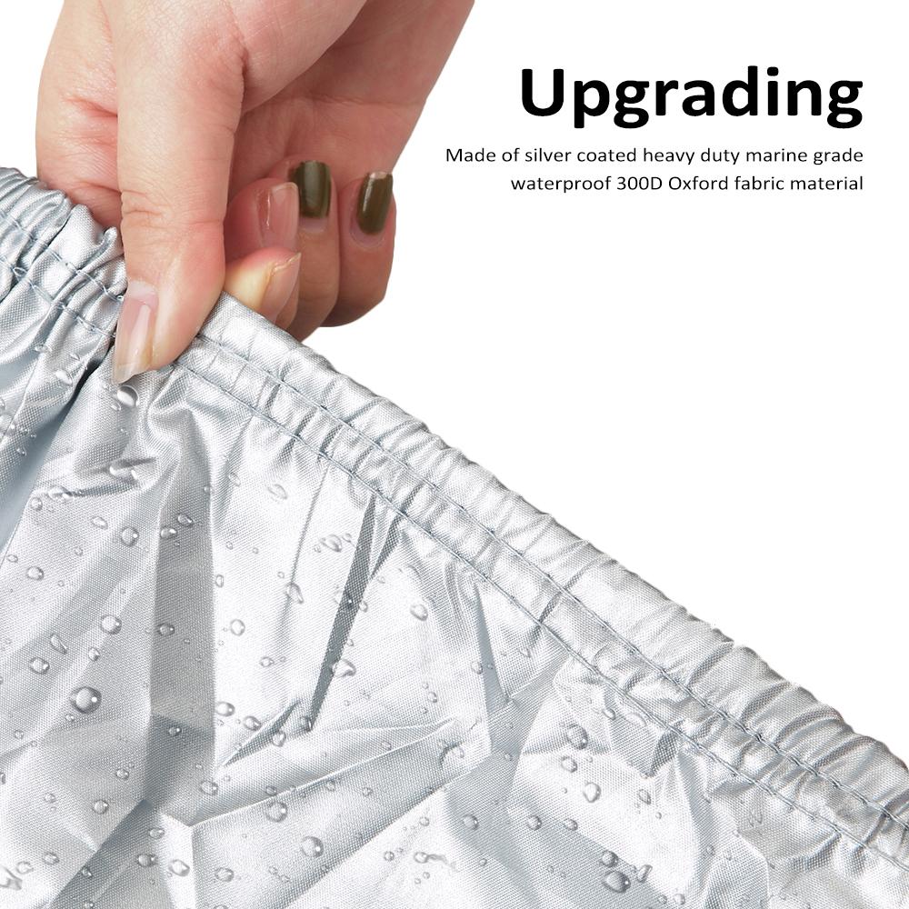 Boat Cover Yacht Outdoor Protection Waterproof Heavy Duty Silver Reflective 300D Oxford Fabric