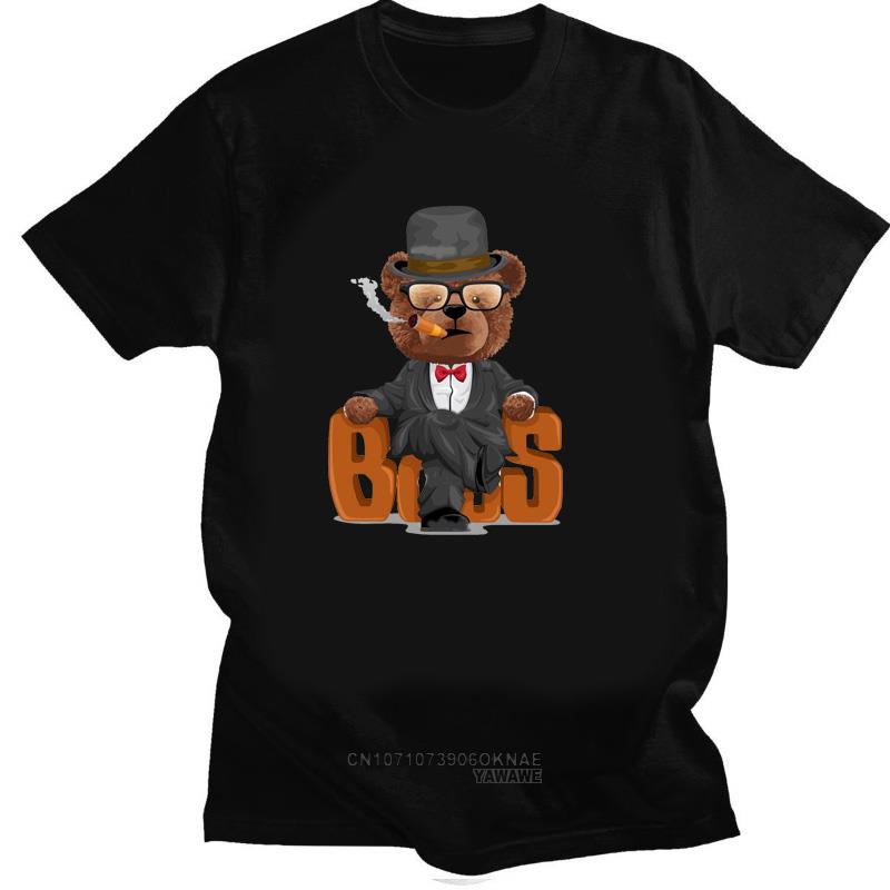 

Trend Funny Cross One Legs Teddy Bear T Shirt Printed Tshirt Top Women Men Casual Summer Comfort Hipster Shortsleev 4XL