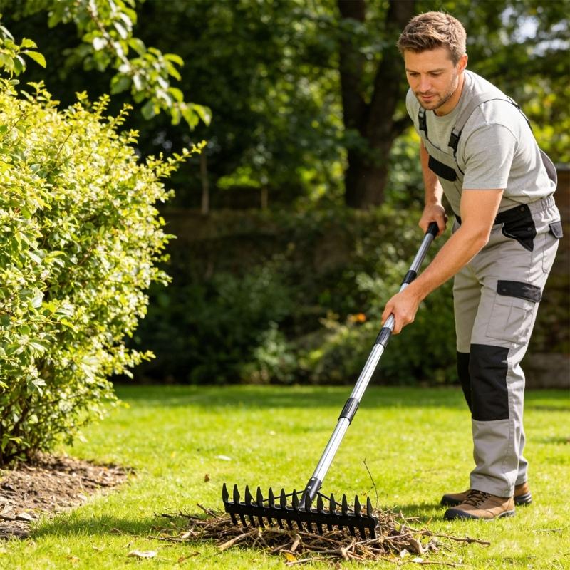 Heavy Duty Garden Implement Constructed Of Stainless Steel For Yard Maintenance And Weeding