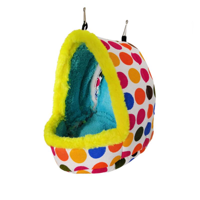Bird Warm Cage Hamster Plush Nest Parrot Semi-enclosed House Small Pet Winter Bed Budgerigar Accessories Guinea Pig Sleeping Bag