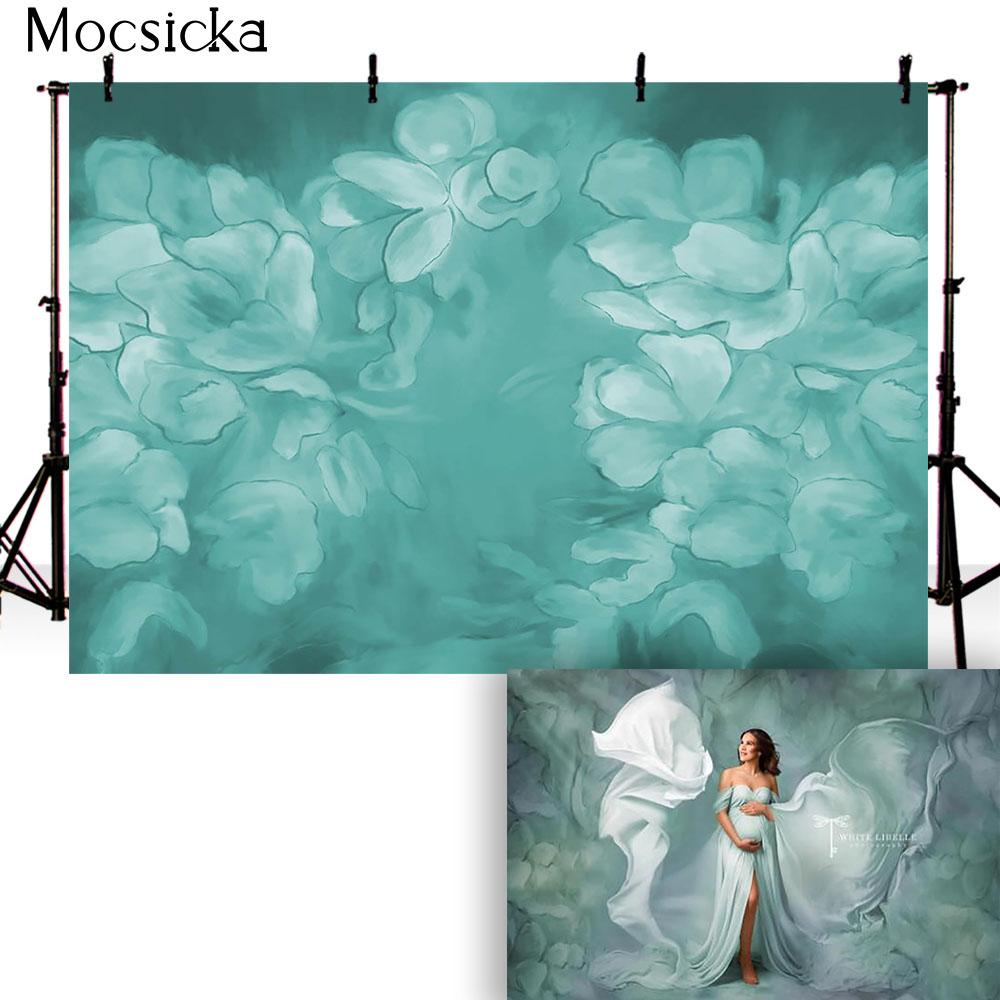 Newborn Floral Backdrop for Photography Children Baby Birthday Portrait Abstract Flower Photo Background Little Girls Photocall