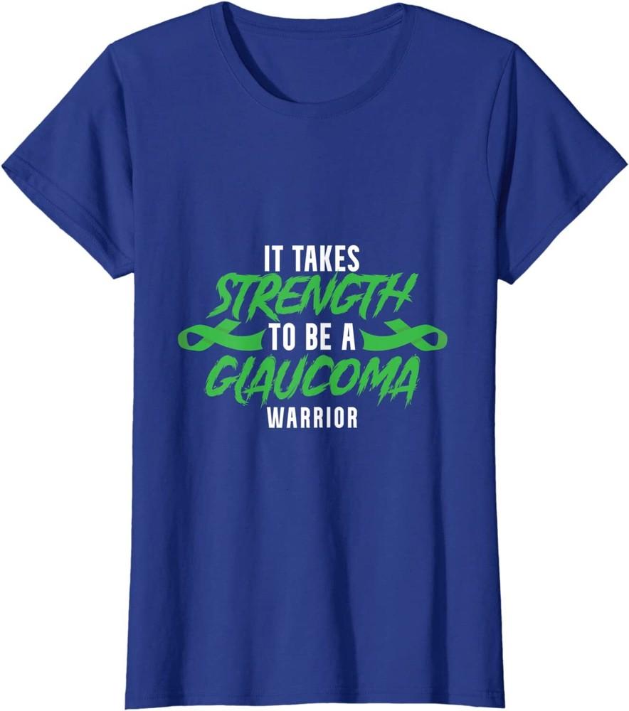 Tackling Warrior Glaucoma Awareness Survivor Ladies  Crewneck T-Shirt Unisex T-Shirt XXXL