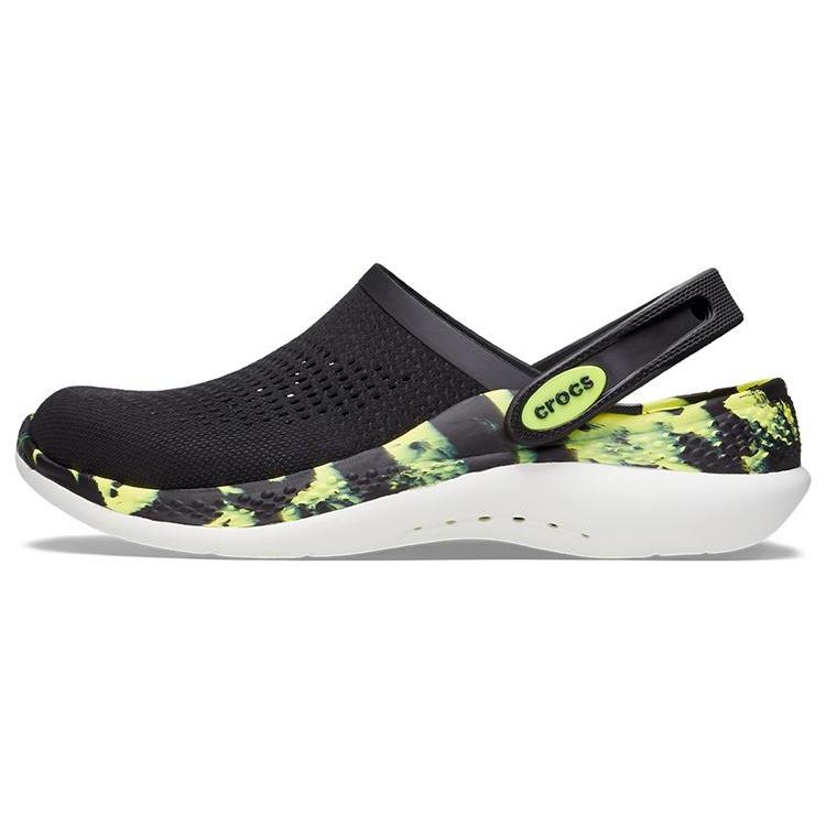 Crocs LiteRide 2.0 Clog  Black Neon Yellow  Men s 207634-02K EU 36-37