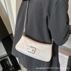 Korean niche style 2025 new foreign trend versatile underarm bag high-end texture baguette bag one-shoulder crossbody bag